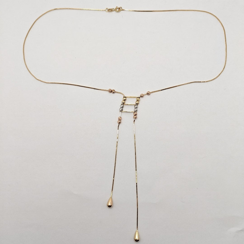 GARGANTILLA ORO COMBINADO 14 K 4.6 GRMS (SEMINUEVO)