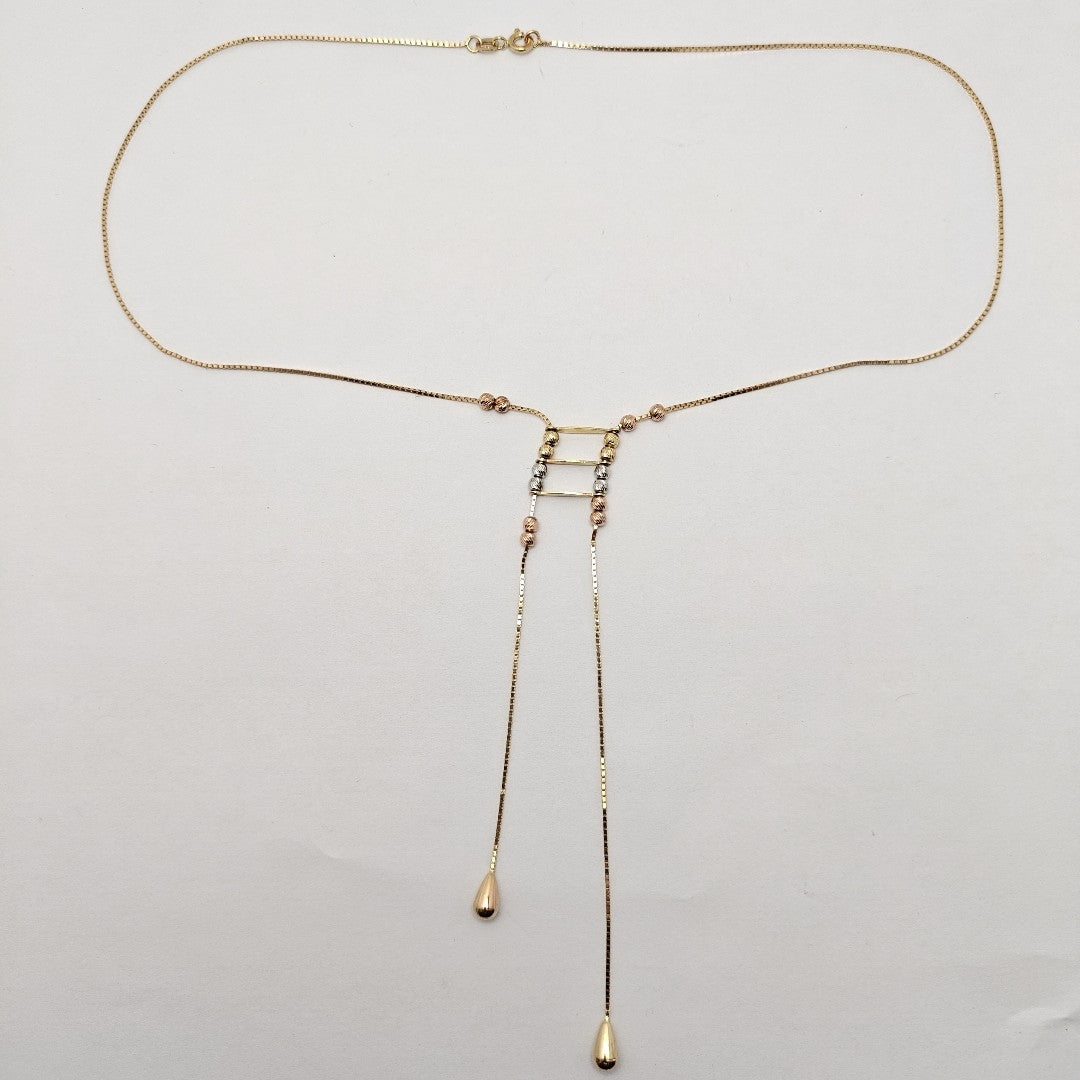 GARGANTILLA ORO COMBINADO 14 K 4.6 GRMS (SEMINUEVO)