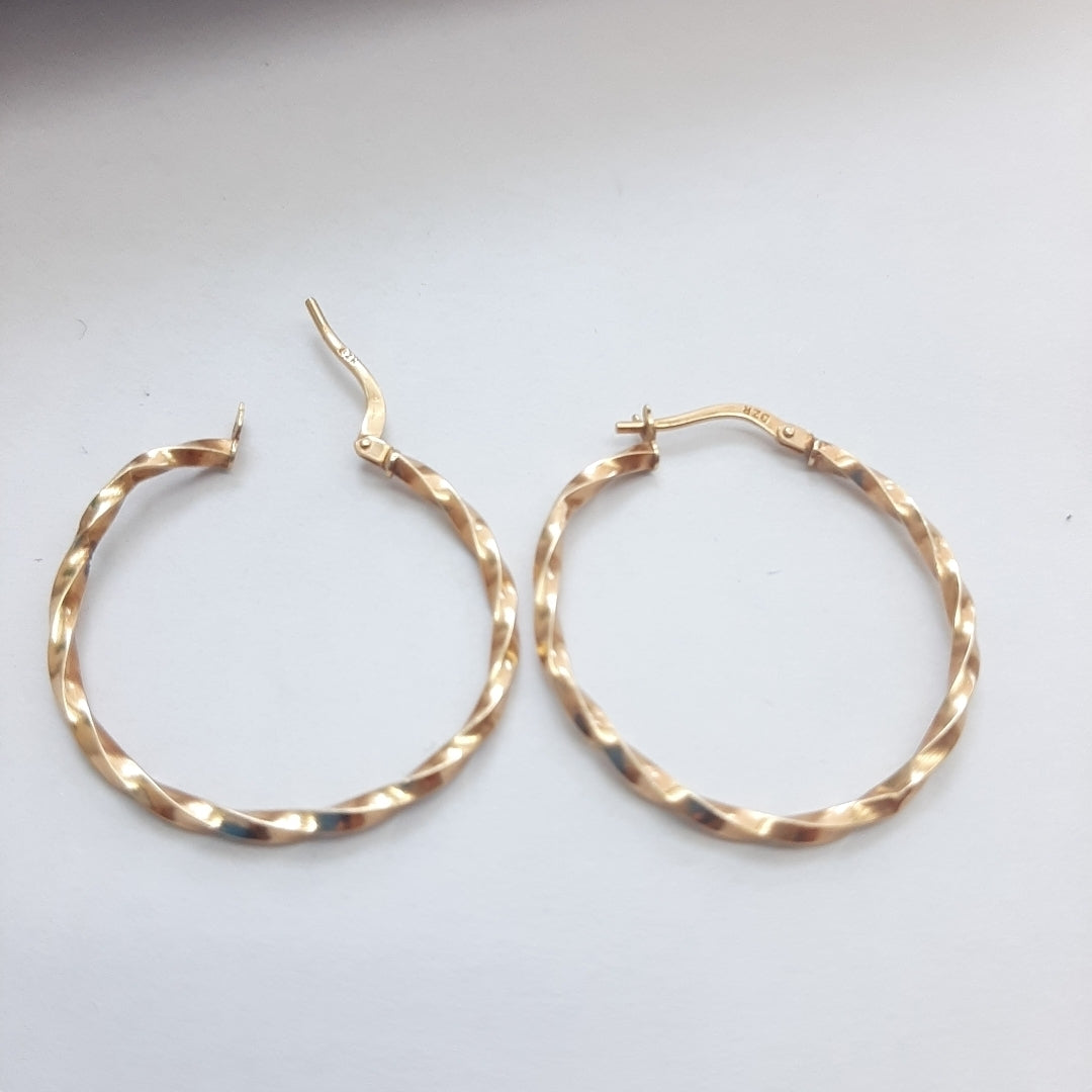 ARRACADAS PAR ORO 14 K 1,30 GRMS (SEMINUEVO)