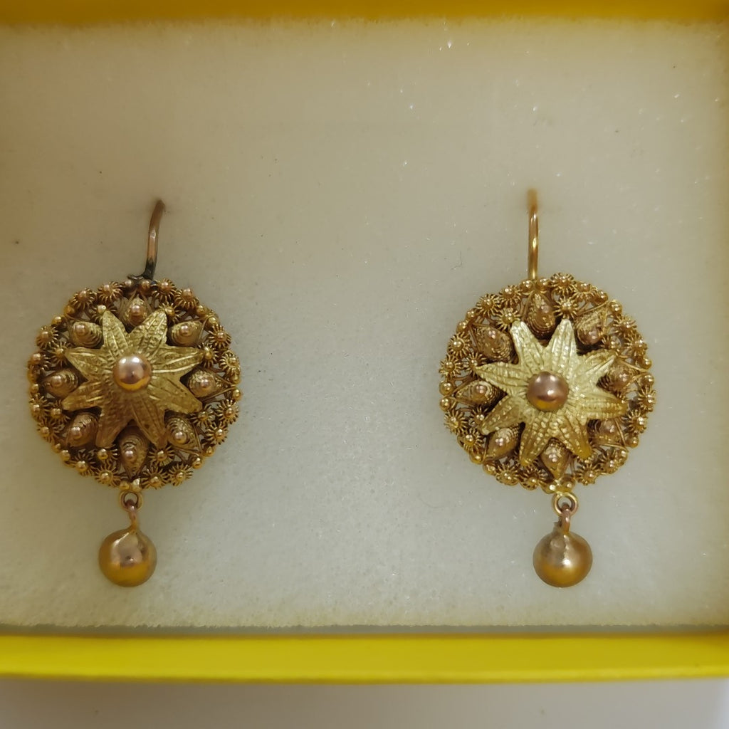 ARETES PAR ORO 10 K 6,90 GRMS (SEMINUEVO)