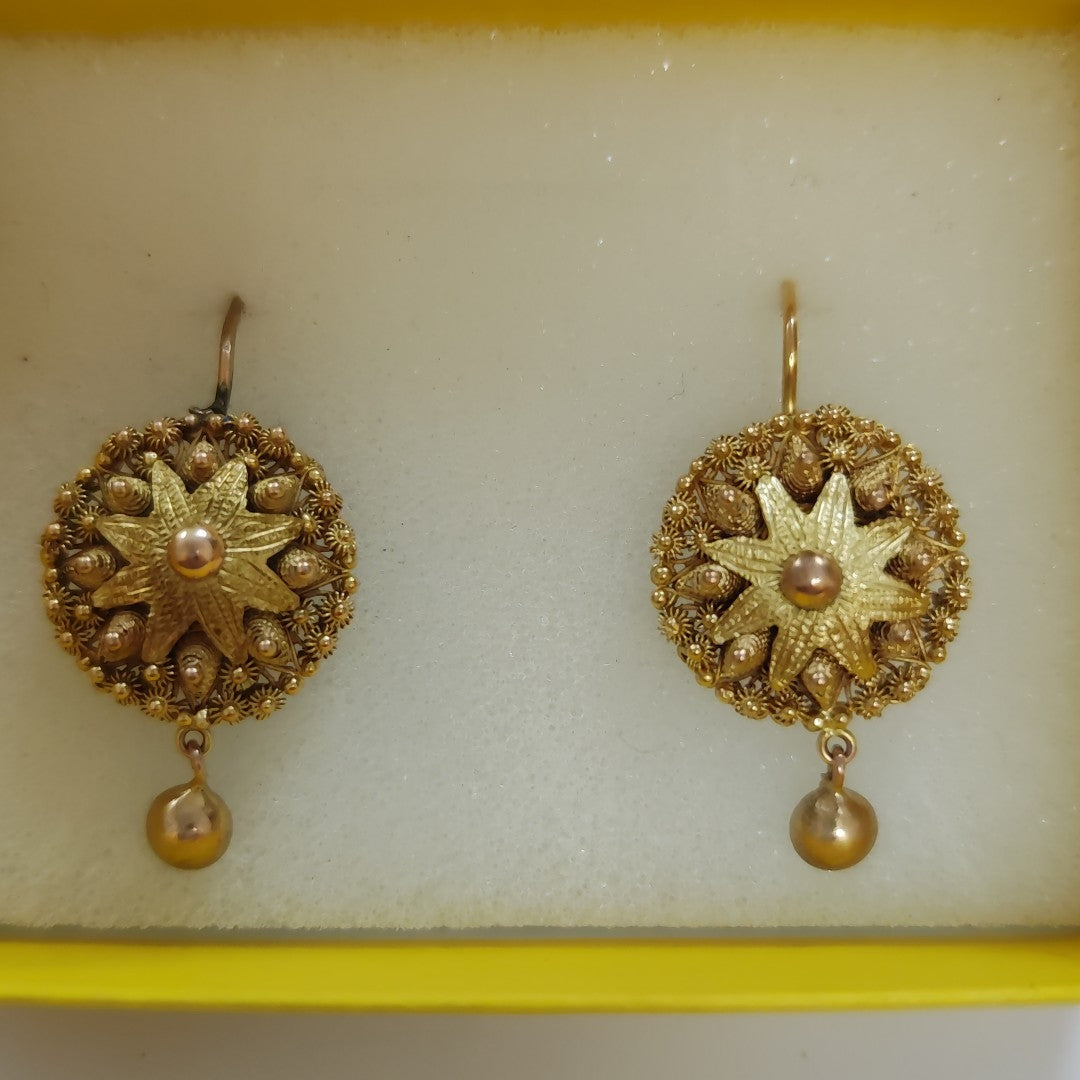 ARETES PAR ORO 10 K 6,90 GRMS (SEMINUEVO)