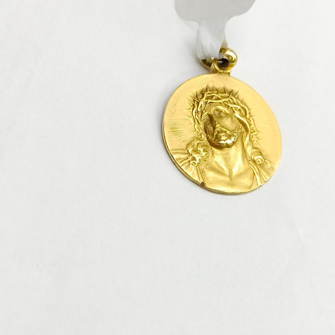 MEDALLA RELIGIOSA ORO 10 K 3.5 GRMS (SEMINUEVO)