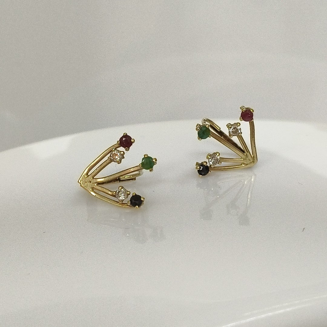 ARETES PAR ORO 10 K 2.1 GRMS (SEMINUEVO)