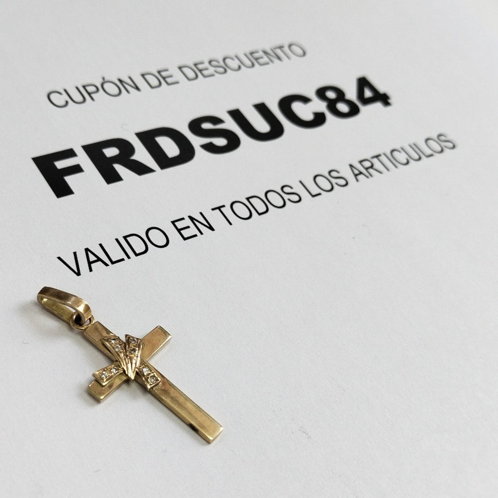 CRUZ, DIJE ORO 14 K 3.9 GRMS (SEMINUEVO)