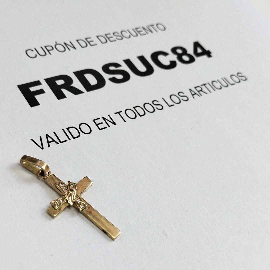 CRUZ, DIJE ORO 14 K 3.9 GRMS (SEMINUEVO)