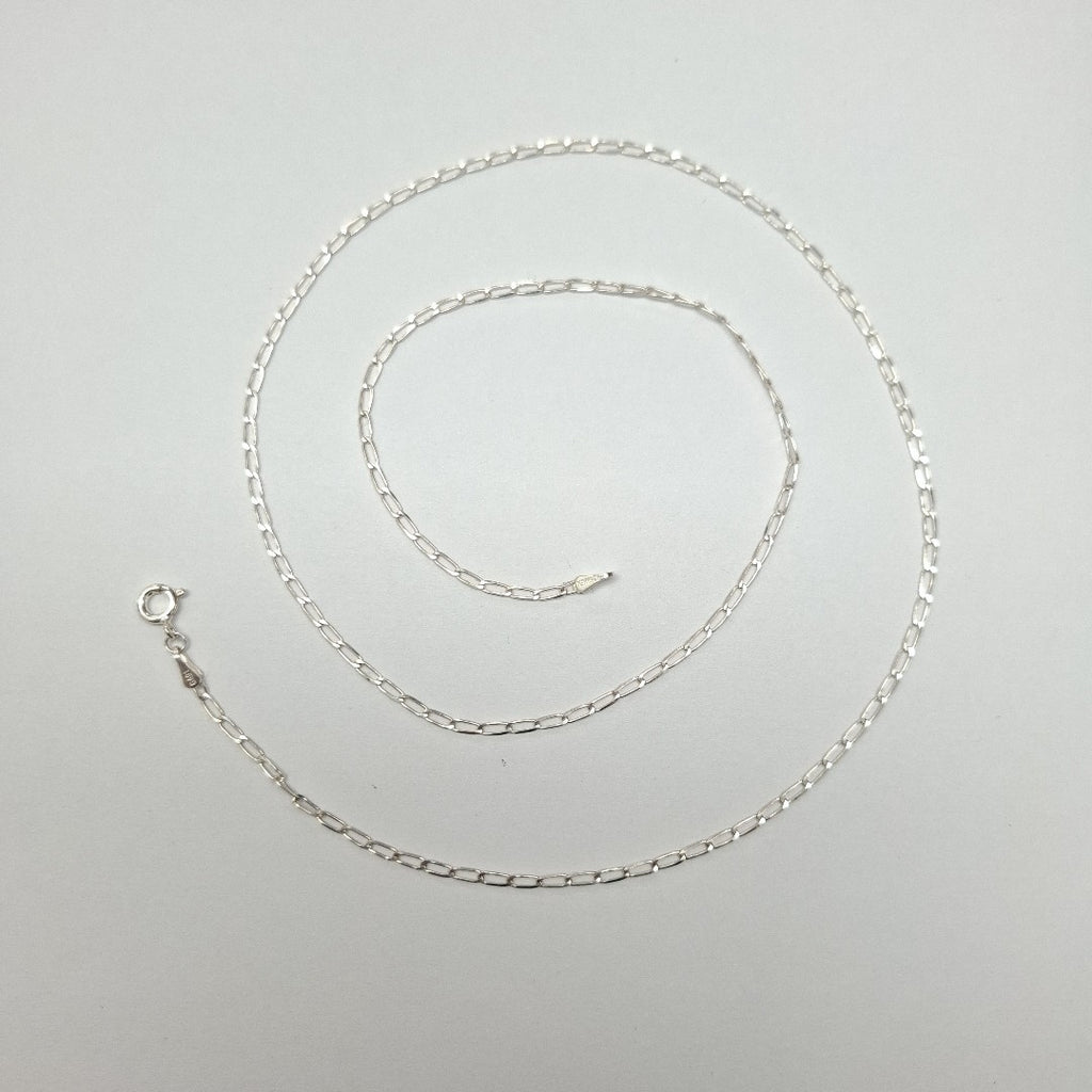 CADENA TEJIDO ESLABONES PLATA .925 60 CM 3 GR (NUEVO)