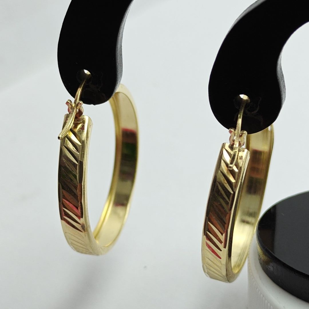 ARRACADAS PAR ORO 14 K 2,50 GRMS (SEMINUEVO)