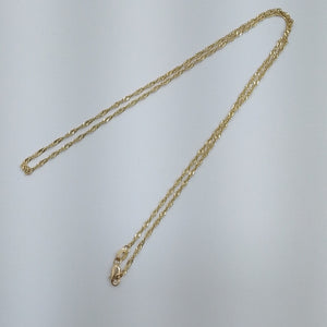 CADENAS TEJIDO MEDIO TZL ORO 14K 55 CM 3.1 GR (NUEVO)