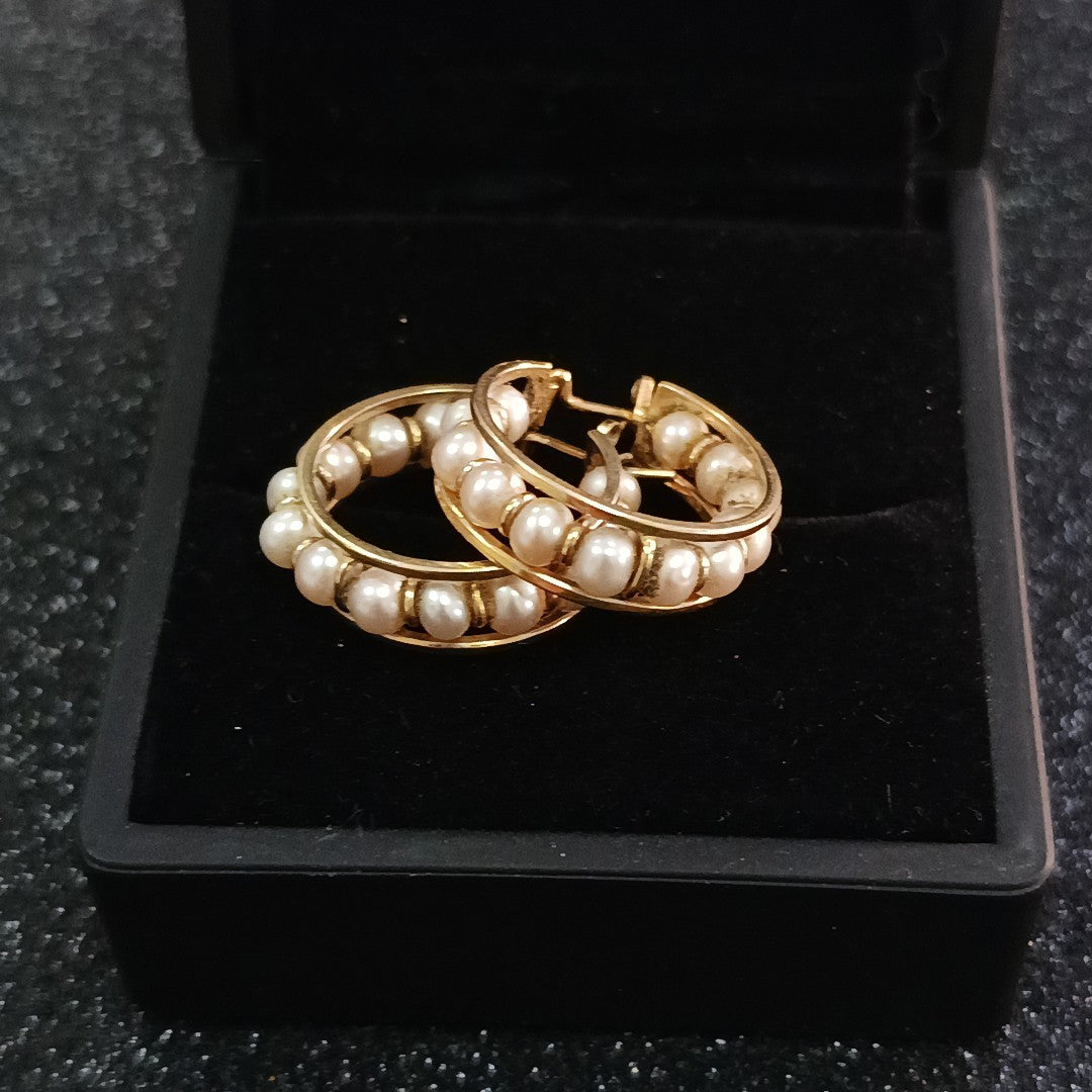 ARRACADAS PAR ORO 14 K 7.1 GRMS (SEMINUEVO)