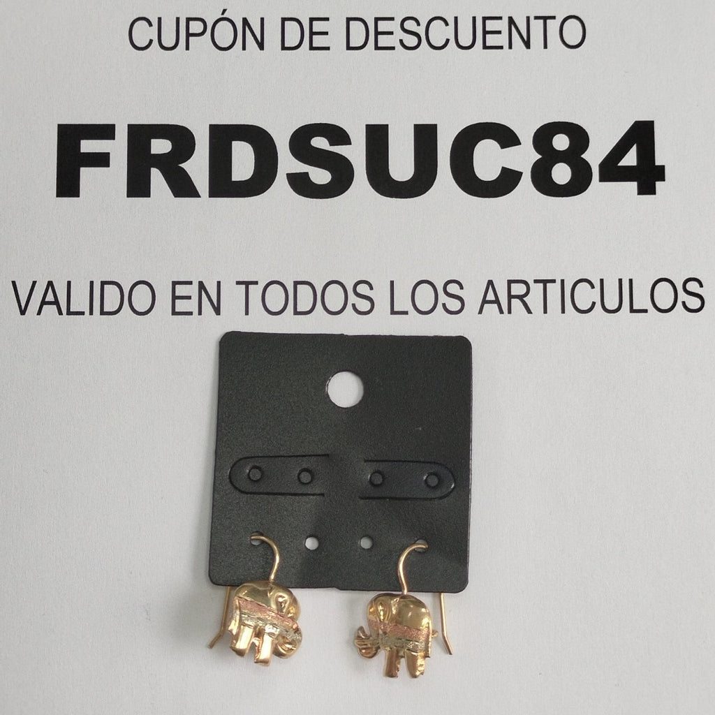 ARETES PAR ORO 14 K 1.8 GRMS (SEMINUEVO)