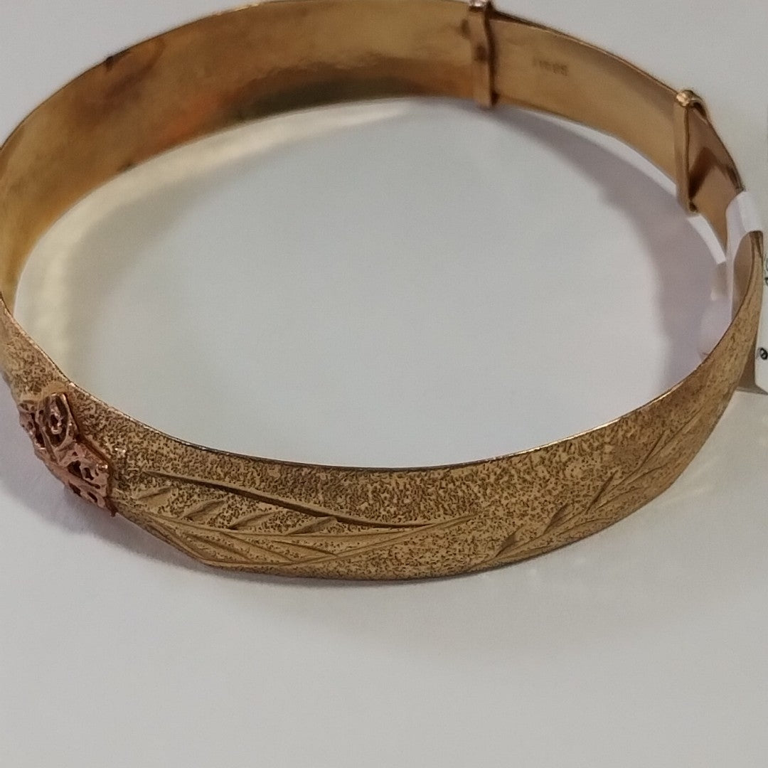PULSERA RIGIDA ORO 10 K 9,40 GRMS (SEMINUEVO)