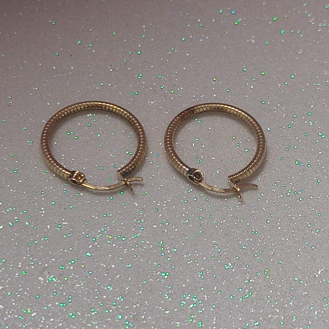 ARRACADAS PAR ORO 14 K 2,20 GRMS (SEMINUEVO)