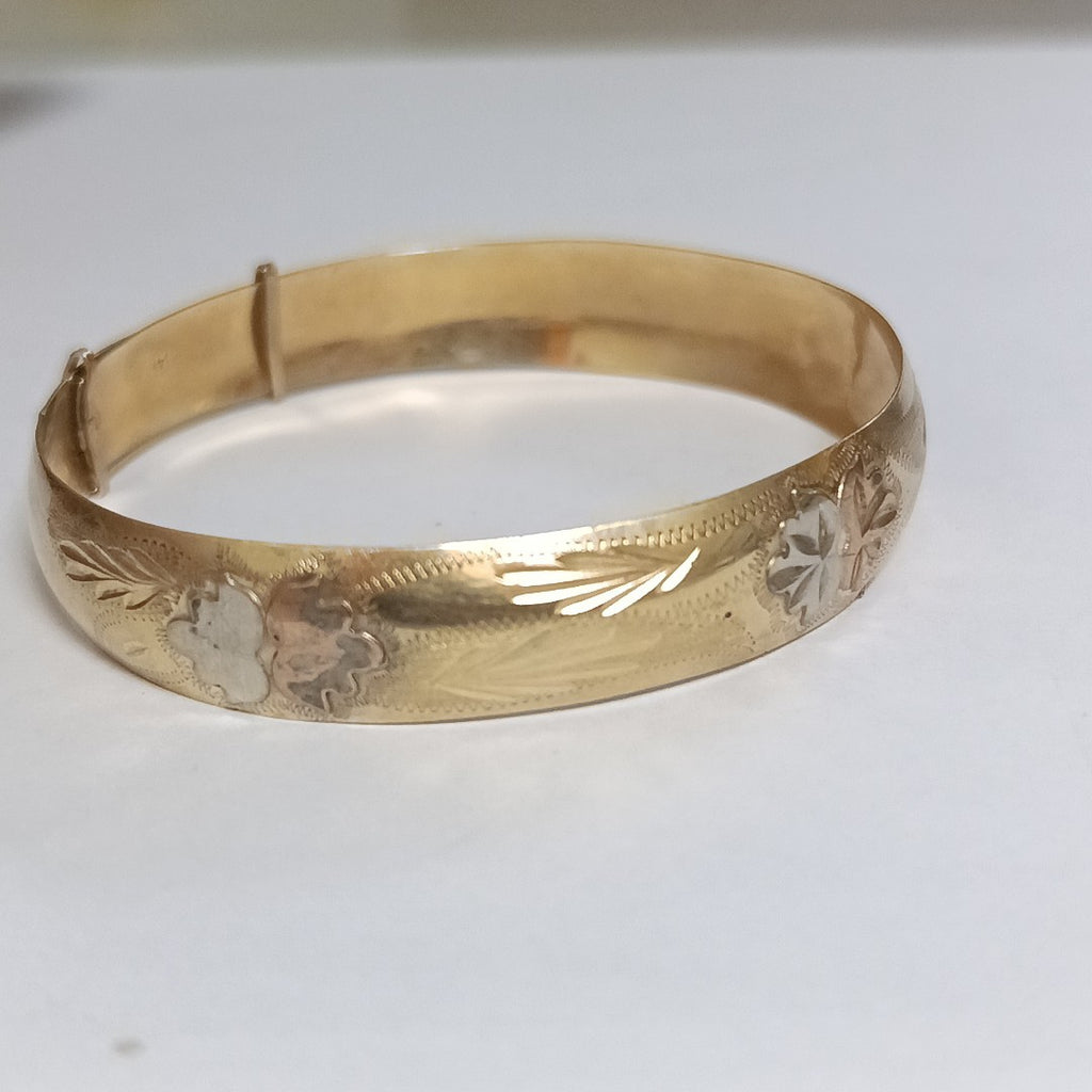 PULSERA RIGIDA ORO 14 K 9.7 GRMS (SEMINUEVO)