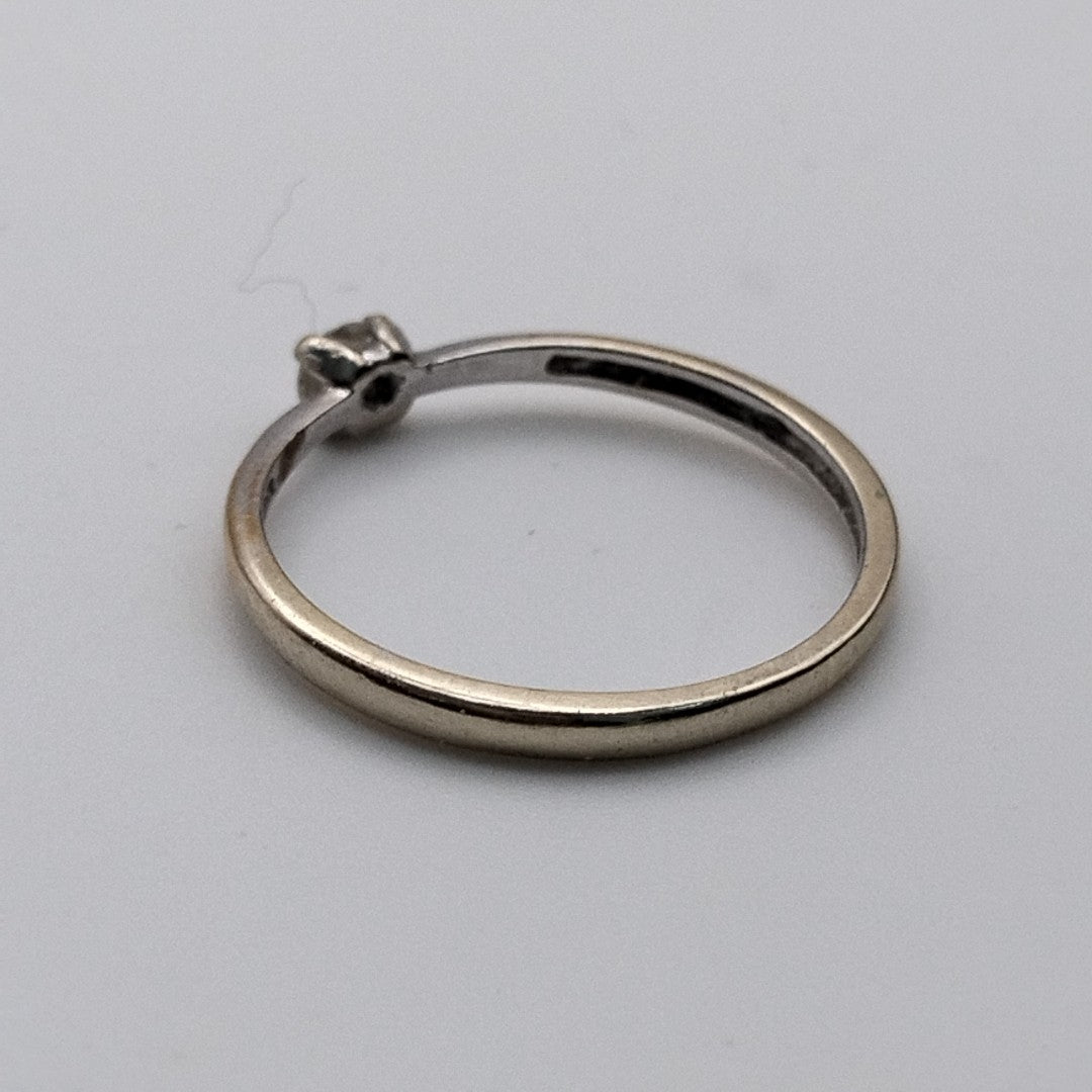 ANILLITO ORO BLANCO 14 K 1.2 GRMS (SEMINUEVO)