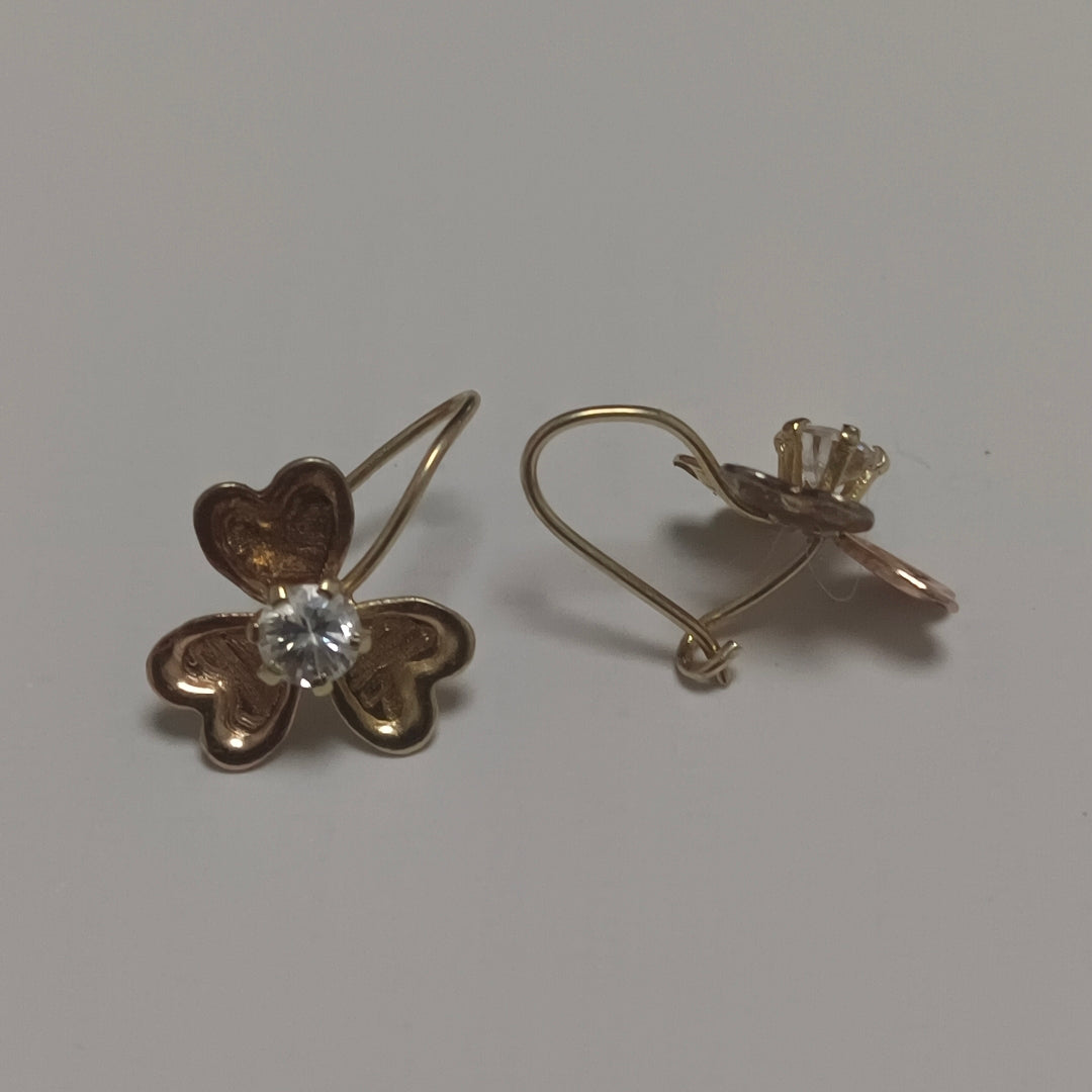 ARETES PAR ORO 14 K 1,50 GRMS (SEMINUEVO)