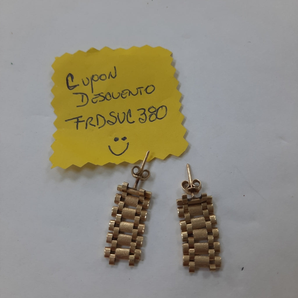 BROQUELES PAR ORO 14 K 3.7 GRMS (SEMINUEVO)