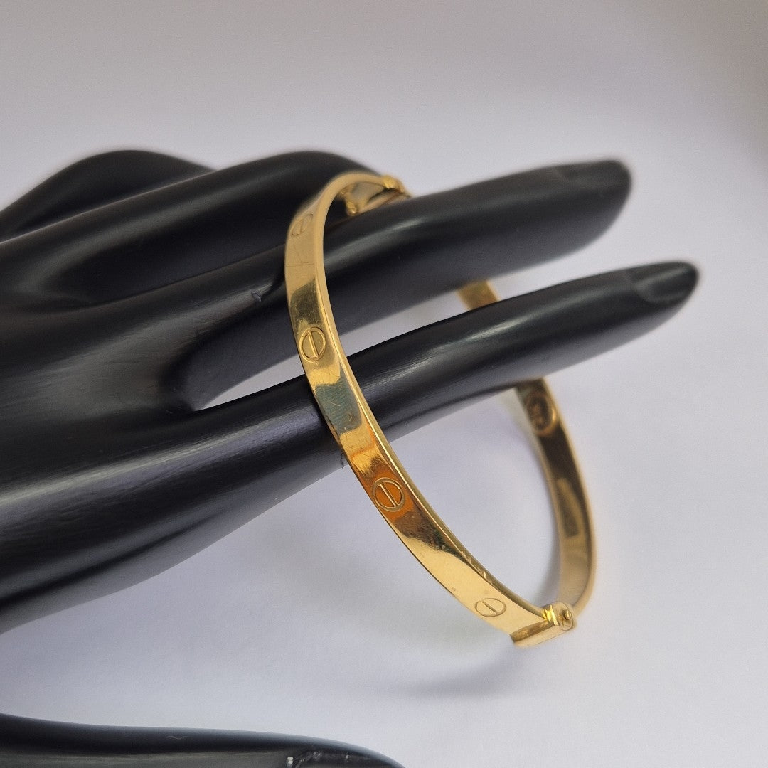 PULSERA RIGIDA ORO 21 K 9.1 GRMS (SEMINUEVO)