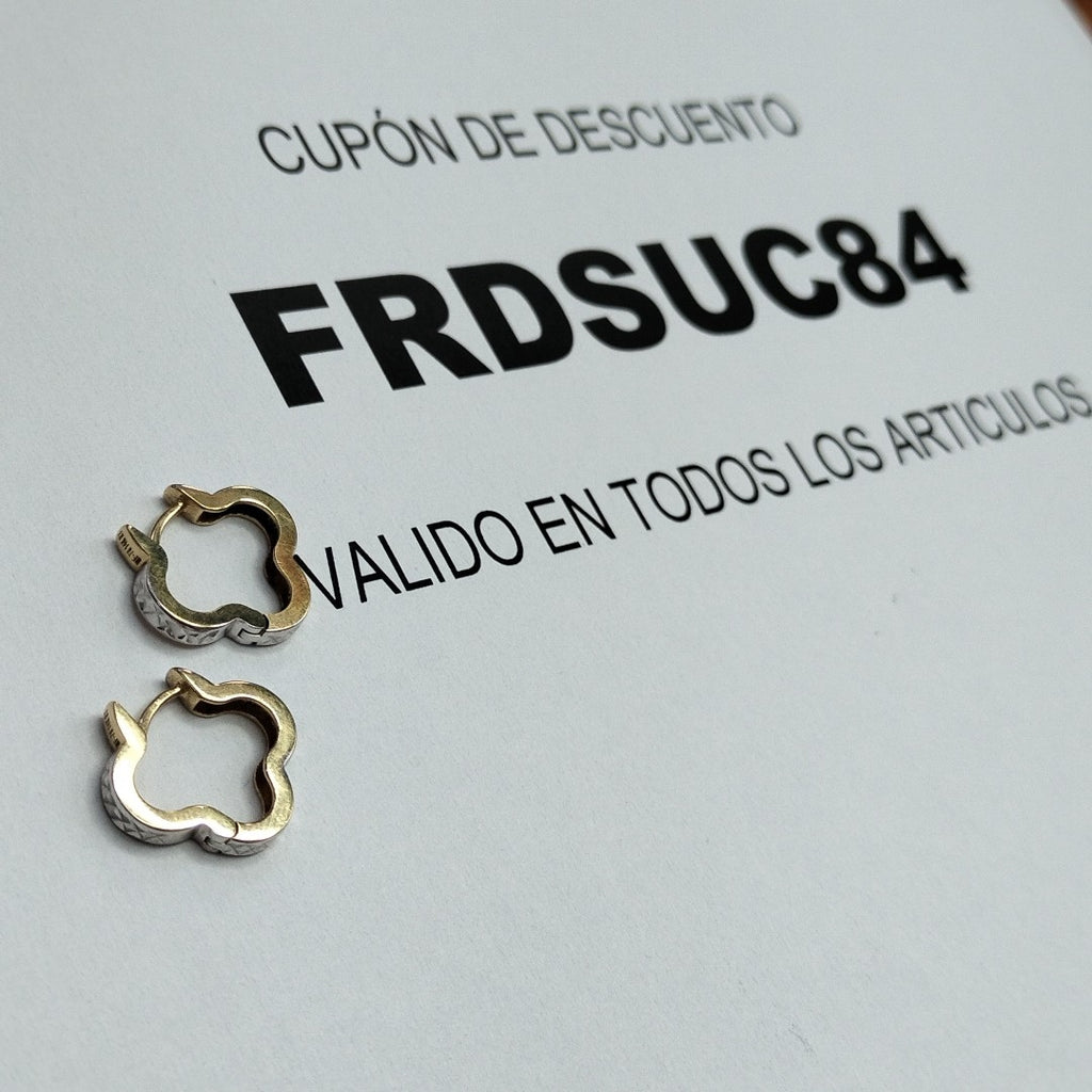 ARETES PAR ORO 14 K 2.5 GRMS (SEMINUEVO)