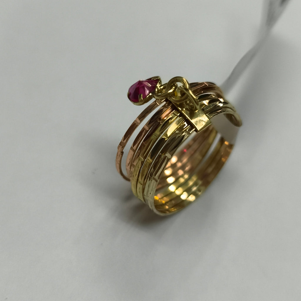 ANILLITO ORO, RODIADO 14 K 2.7 GRMS (SEMINUEVO)