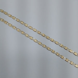 CADENAS TEJIDO GUCHI ORO 14K 55 CM 6.9 GR (NUEVO)