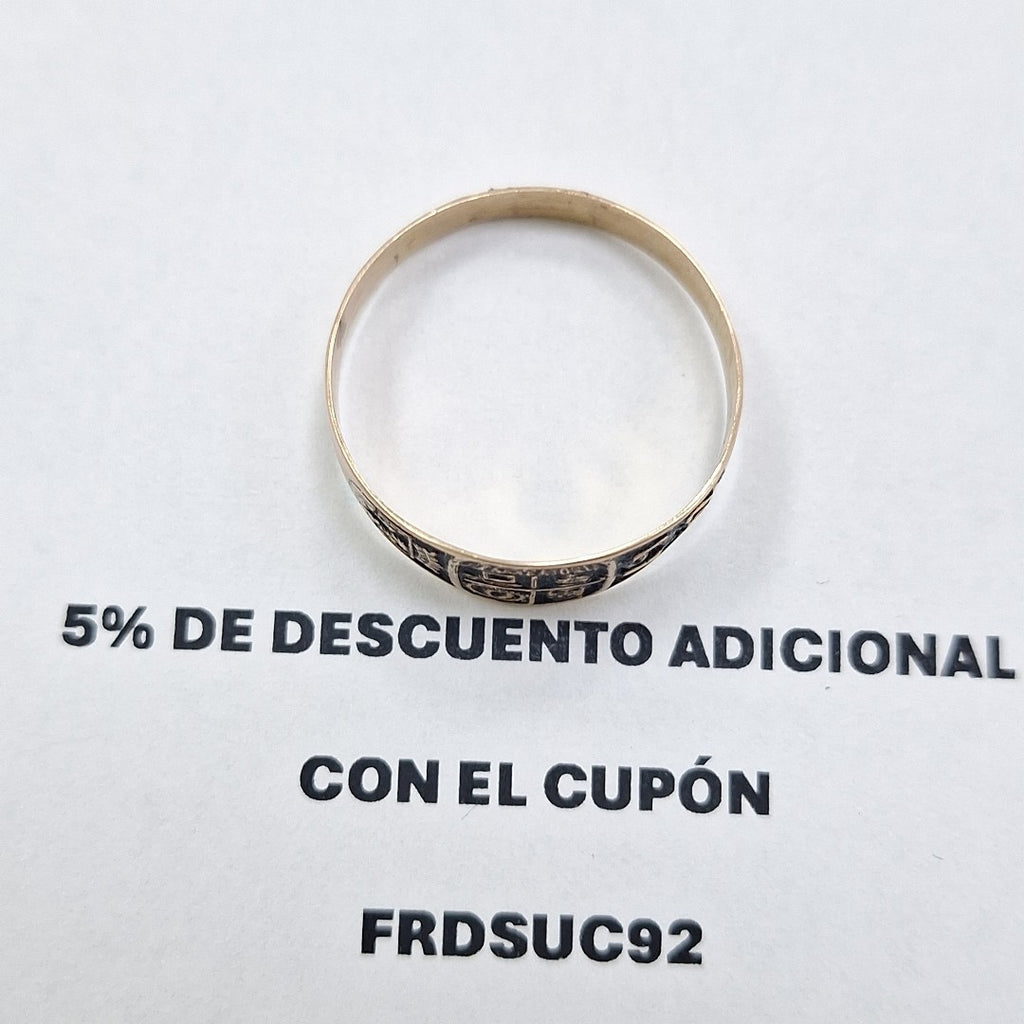 ANILLO DE GRADUACIÓN ORO 8 K 1.6 GRMS (SEMINUEVO)