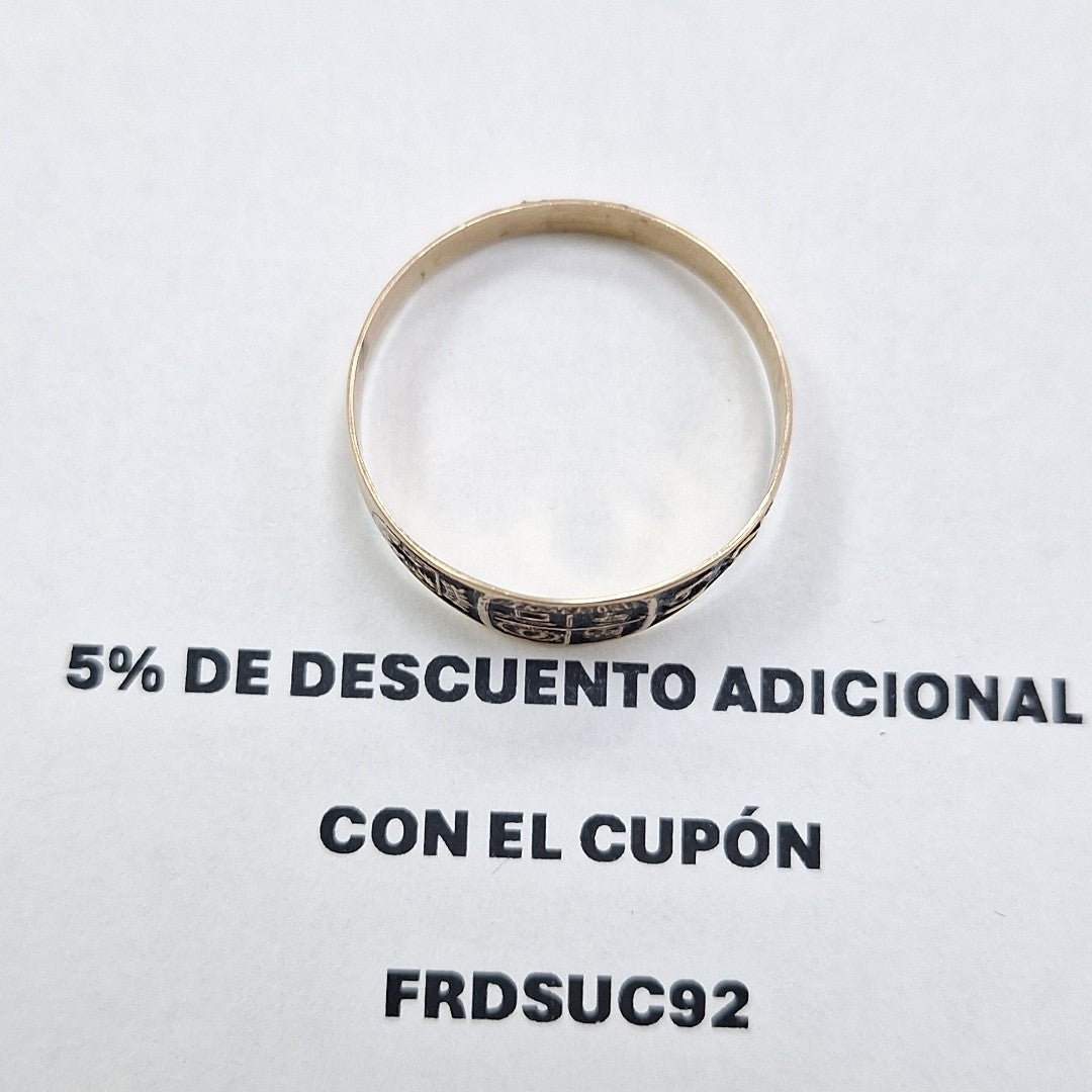 ANILLO DE GRADUACIÓN ORO 8 K 1.6 GRMS (SEMINUEVO)