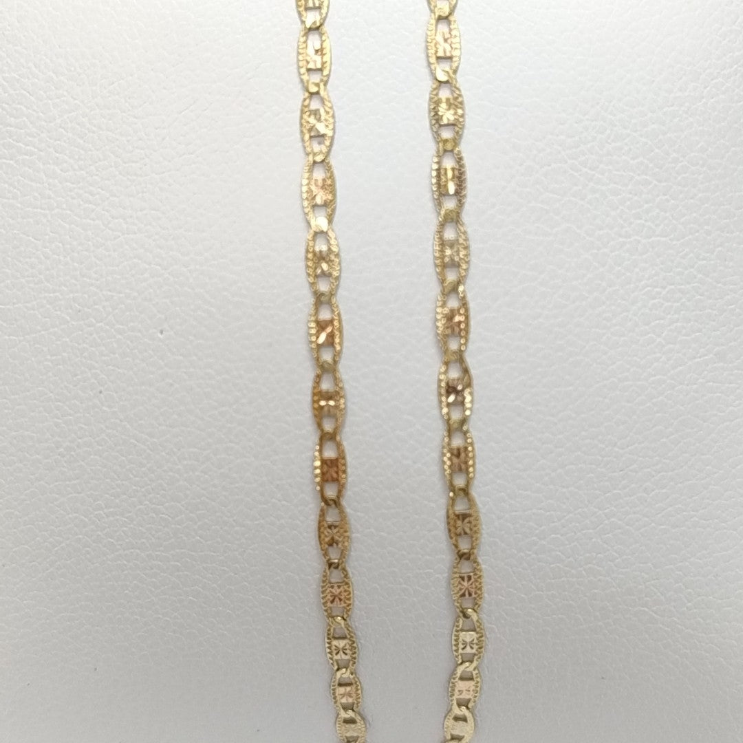 CADENA ORO COMBINADO 14 K 2.6 GRMS (SEMINUEVO)