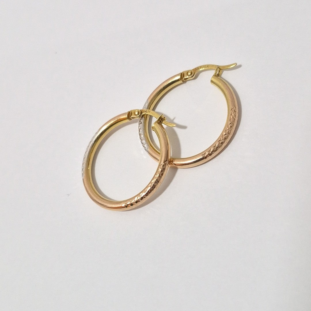 ARRACADAS PAR ORO 14 K 2.2 GRMS (SEMINUEVO)