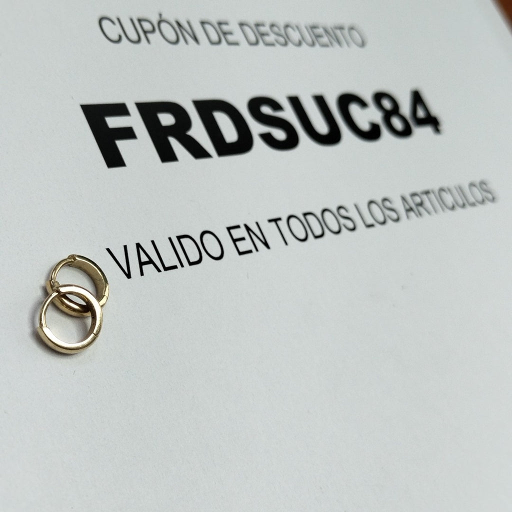 ARETES PAR ORO 14 K 1.4 GRMS (SEMINUEVO)
