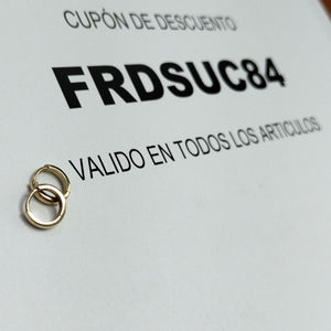 ARETES PAR ORO 14 K 1.4 GRMS (SEMINUEVO)