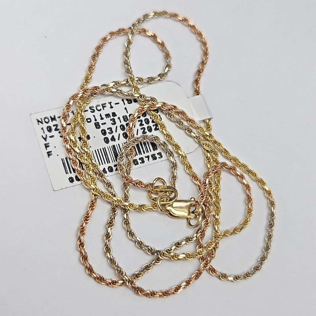 CADENA ORO, ORO COMBINADO 14 K 4.8 GRMS (SEMINUEVO)