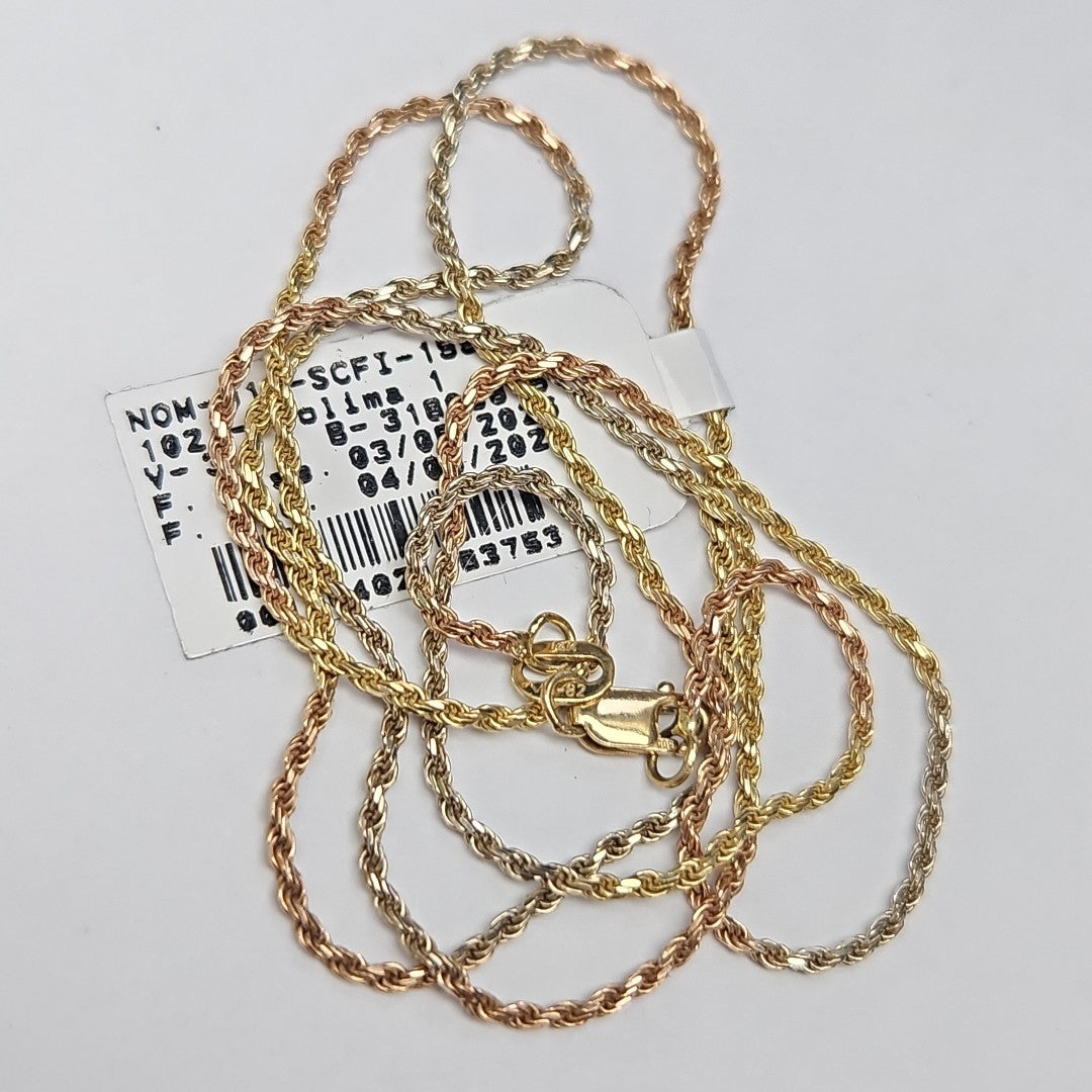 CADENA ORO, ORO COMBINADO 14 K 4.8 GRMS (SEMINUEVO)