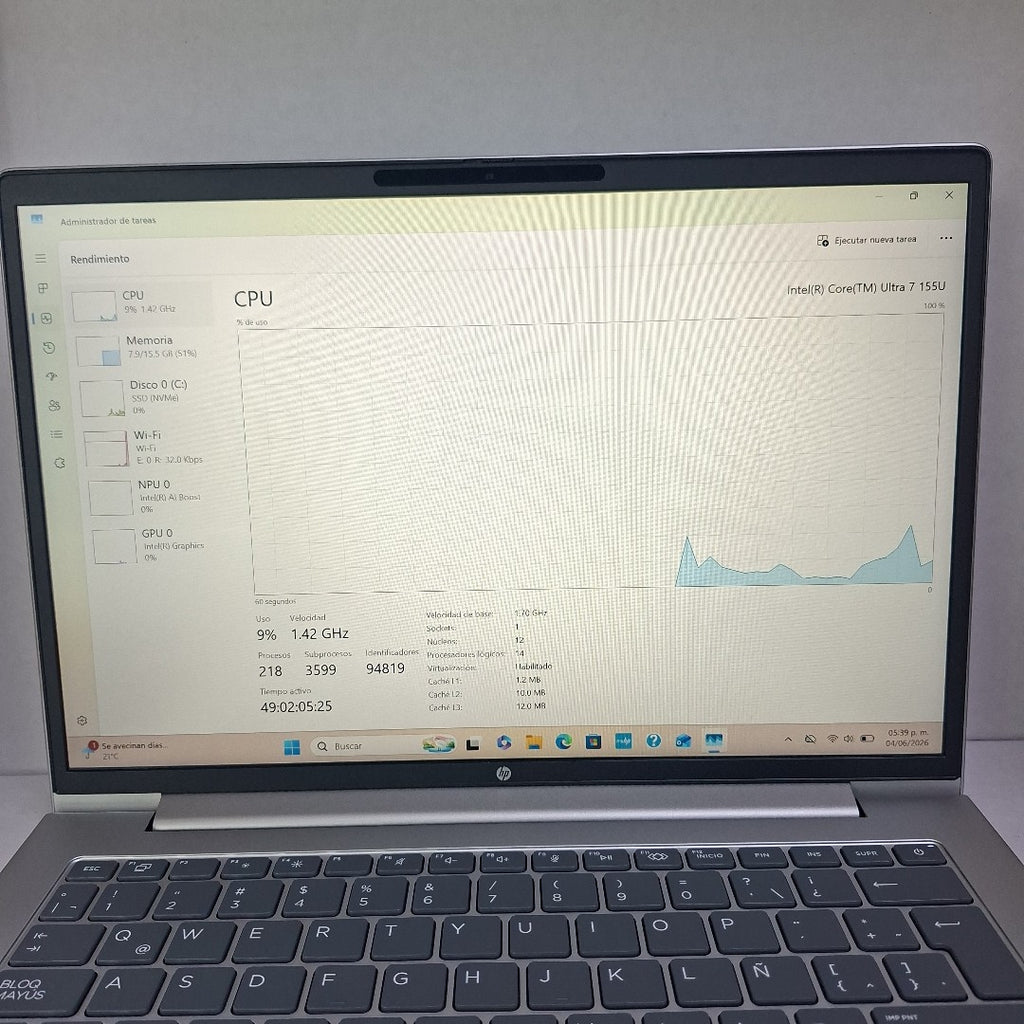 LAPTOP HP PROBOOK 440 G11 (2025) 512 GB SSD 16 GB RAM (SEMINUEVO)