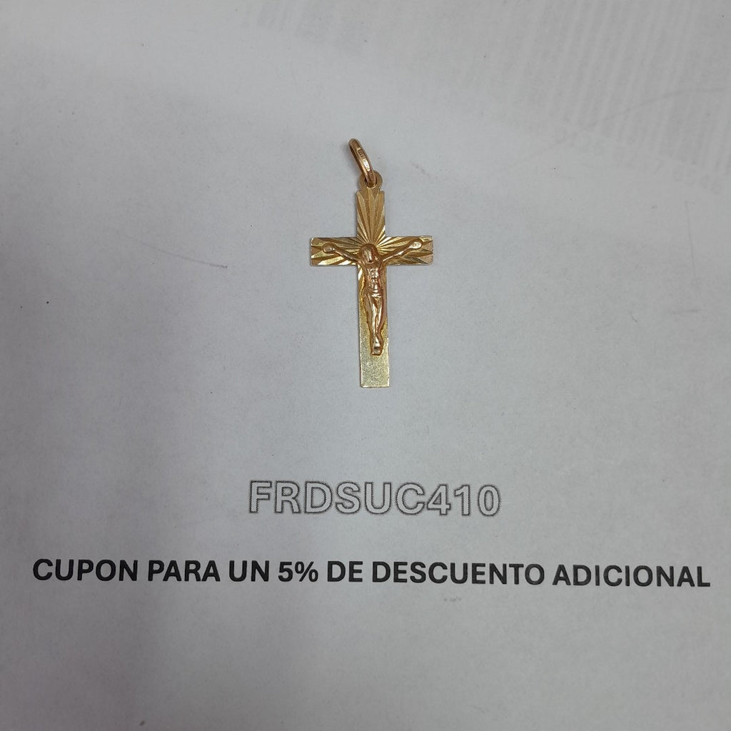 CRUCIFIJO ORO 10 K 2.8 GRMS (SEMINUEVO)