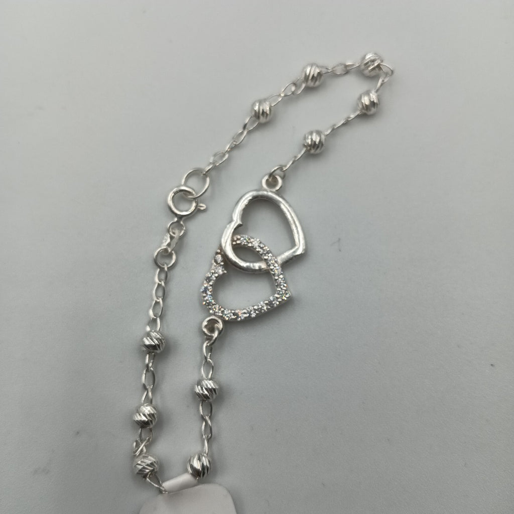 PULSERA TEJIDO TEJIDO ESPECIAL PLATA .925 18 CM 4.1 GR (NUEVO)