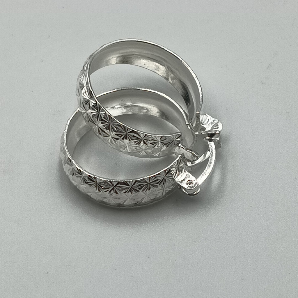 PAR ARRACADAS FACETADAS PLATA .925 3.4 GR (NUEVO)