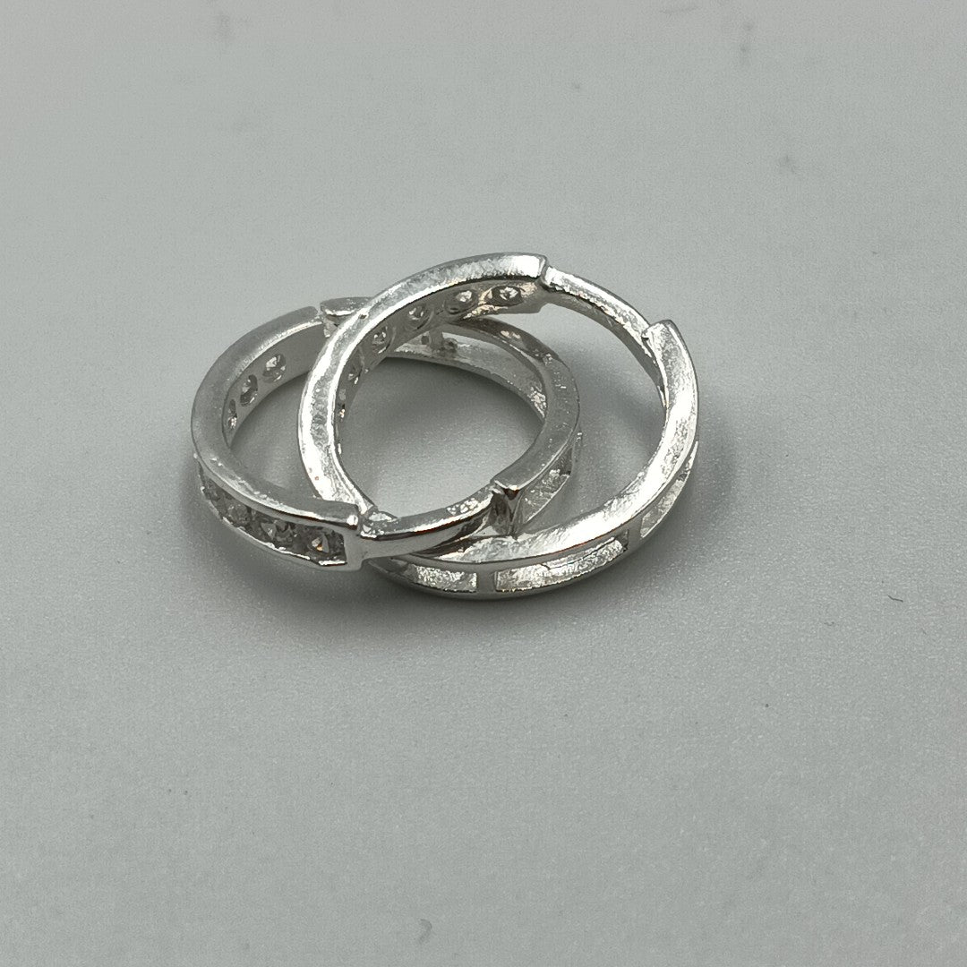ARRACADAS C/CIRCONIAS PLATA .925 2.1 GR (NUEVO)