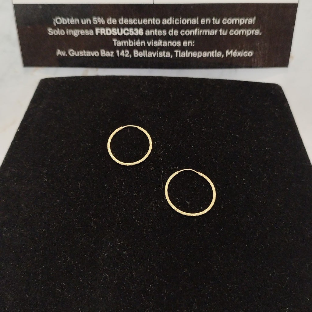 ARRACADAS PAR ORO 10 K 0.7 GRMS (SEMINUEVO)
