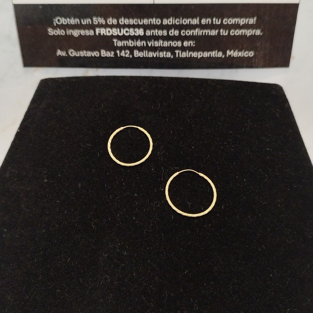 ARRACADAS PAR ORO 10 K 0.7 GRMS (SEMINUEVO)