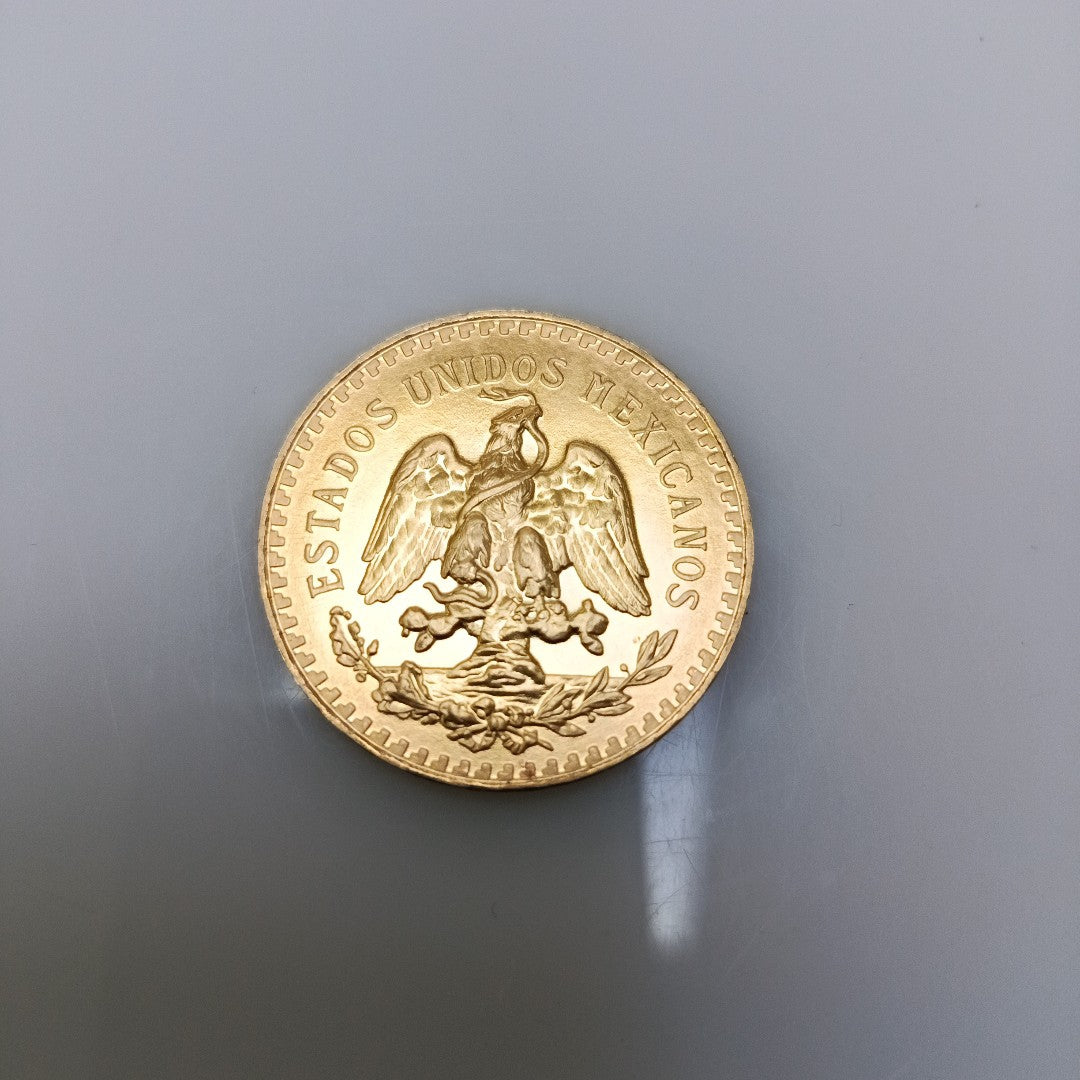 K1 41,60 GRMS 21 K IDENTIFICACIÓN MONEDA NOMINATIVA MONEDAS PESOS 50 PESOS (SEMINUEVO)