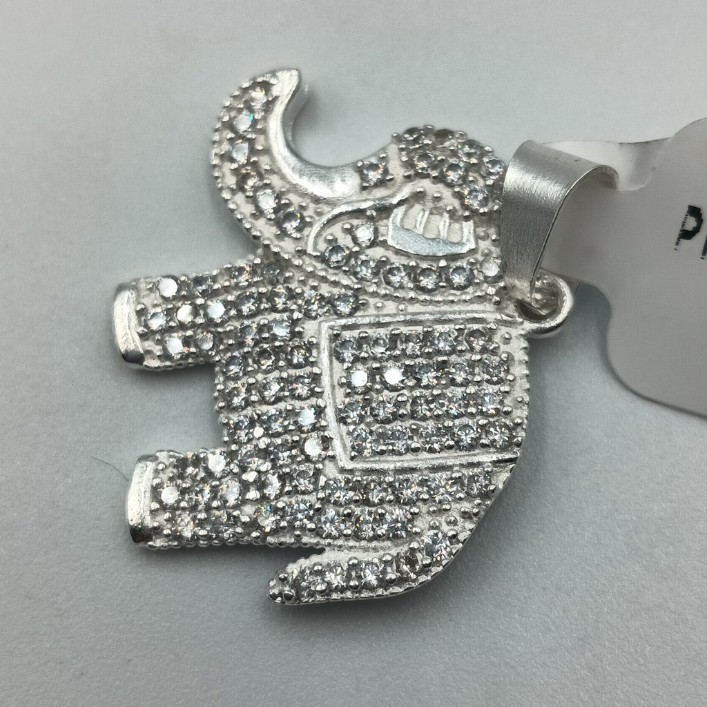 DIJE ELEFANTE C/CIRCONIAS PLATA .925 5.1 GR (NUEVO)