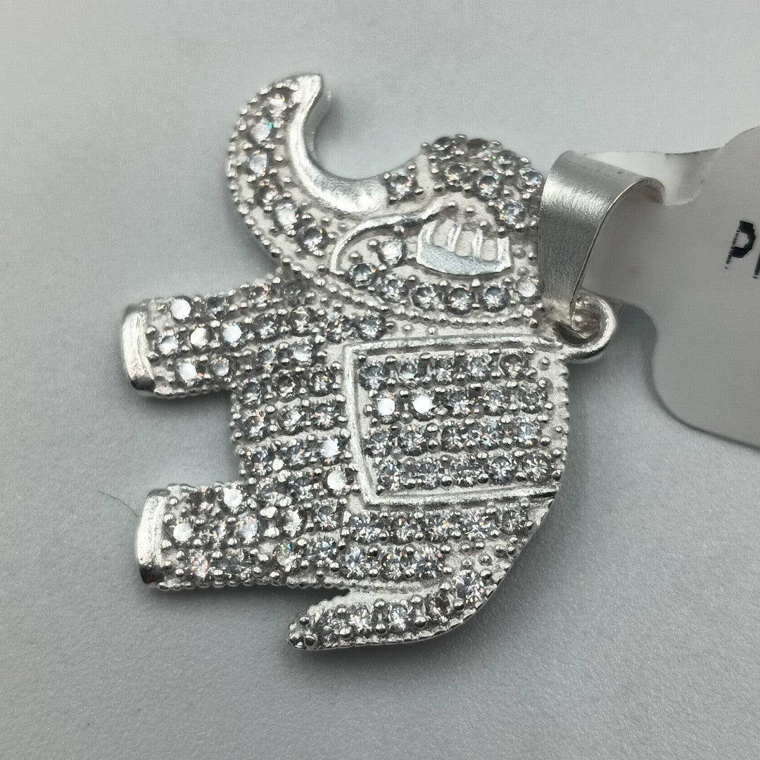 DIJE ELEFANTE C/CIRCONIAS PLATA .925 5.1 GR (NUEVO)