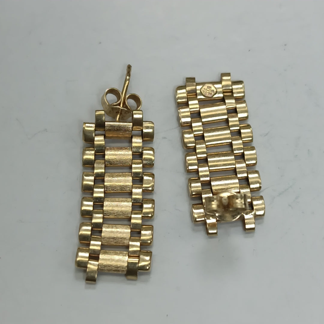 BROQUELES PAR ORO 14 K 3.6 GRMS (SEMINUEVO)