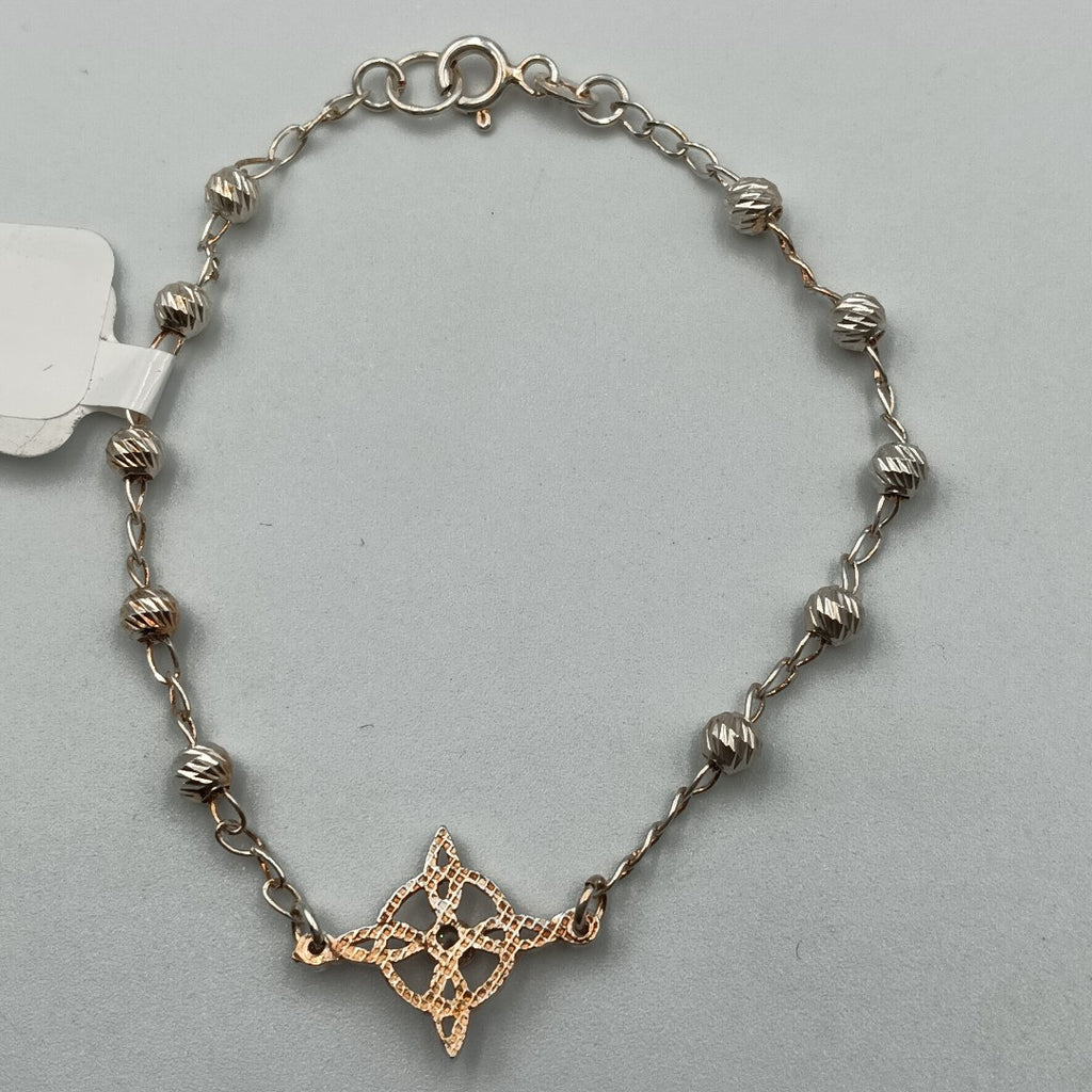 PULSERA TEJIDO ESPECIAL PLATA .925 18 CM 2.8 GR (NUEVO)