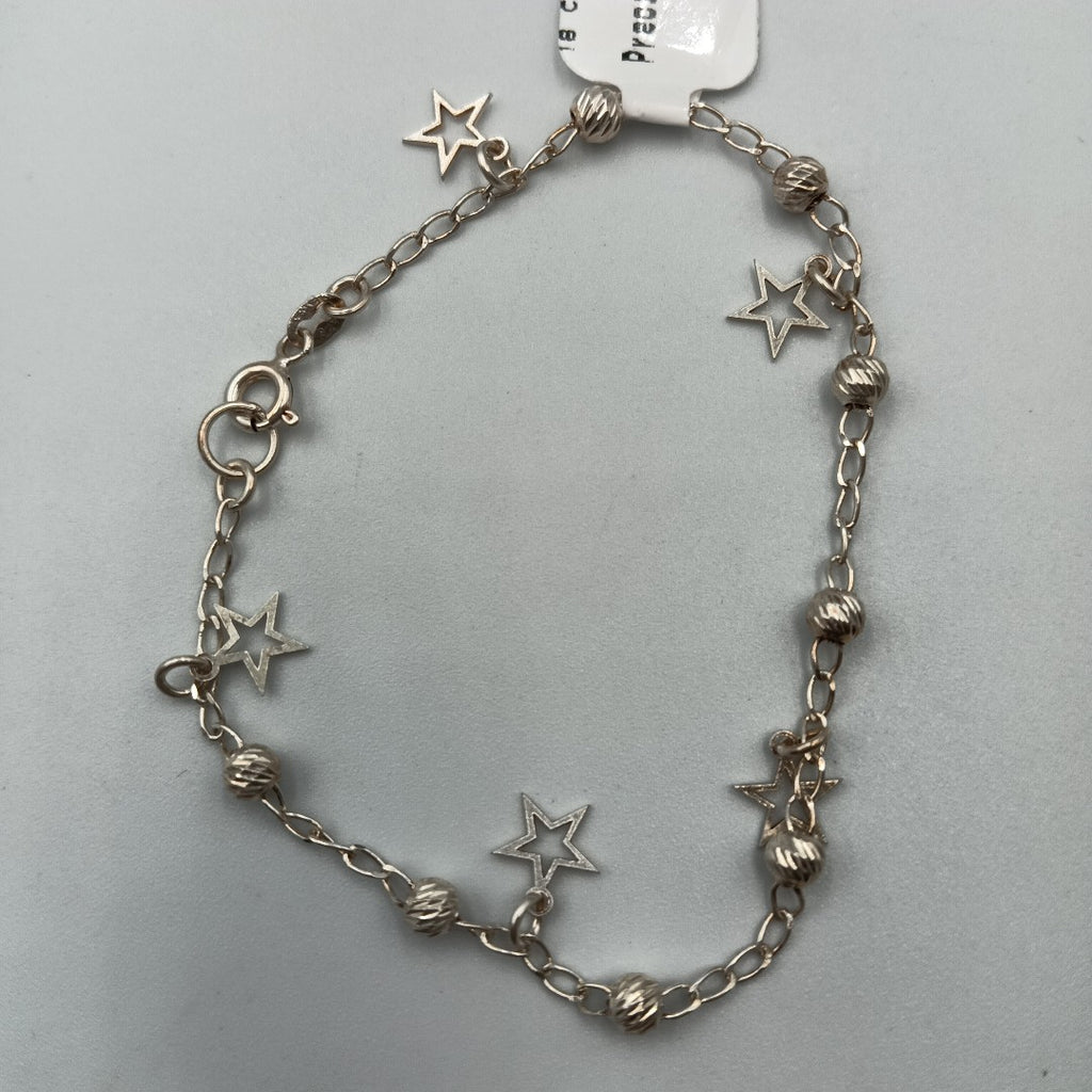 PULSERA TEJIDO ESPECIAL PLATA .925 18 CM 2.7 GR (NUEVO)