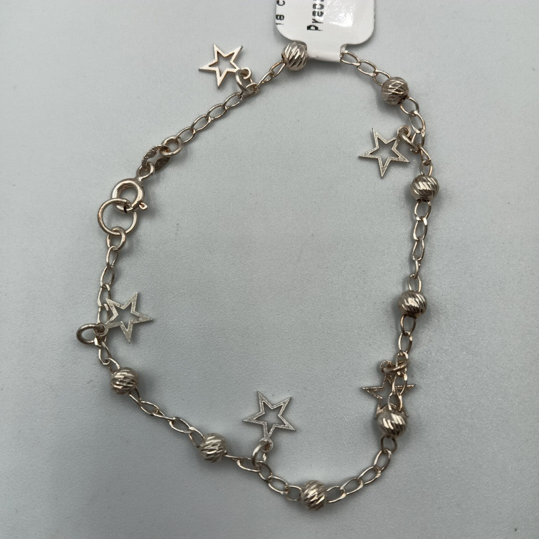 PULSERA TEJIDO ESPECIAL PLATA .925 18 CM 2.7 GR (NUEVO)