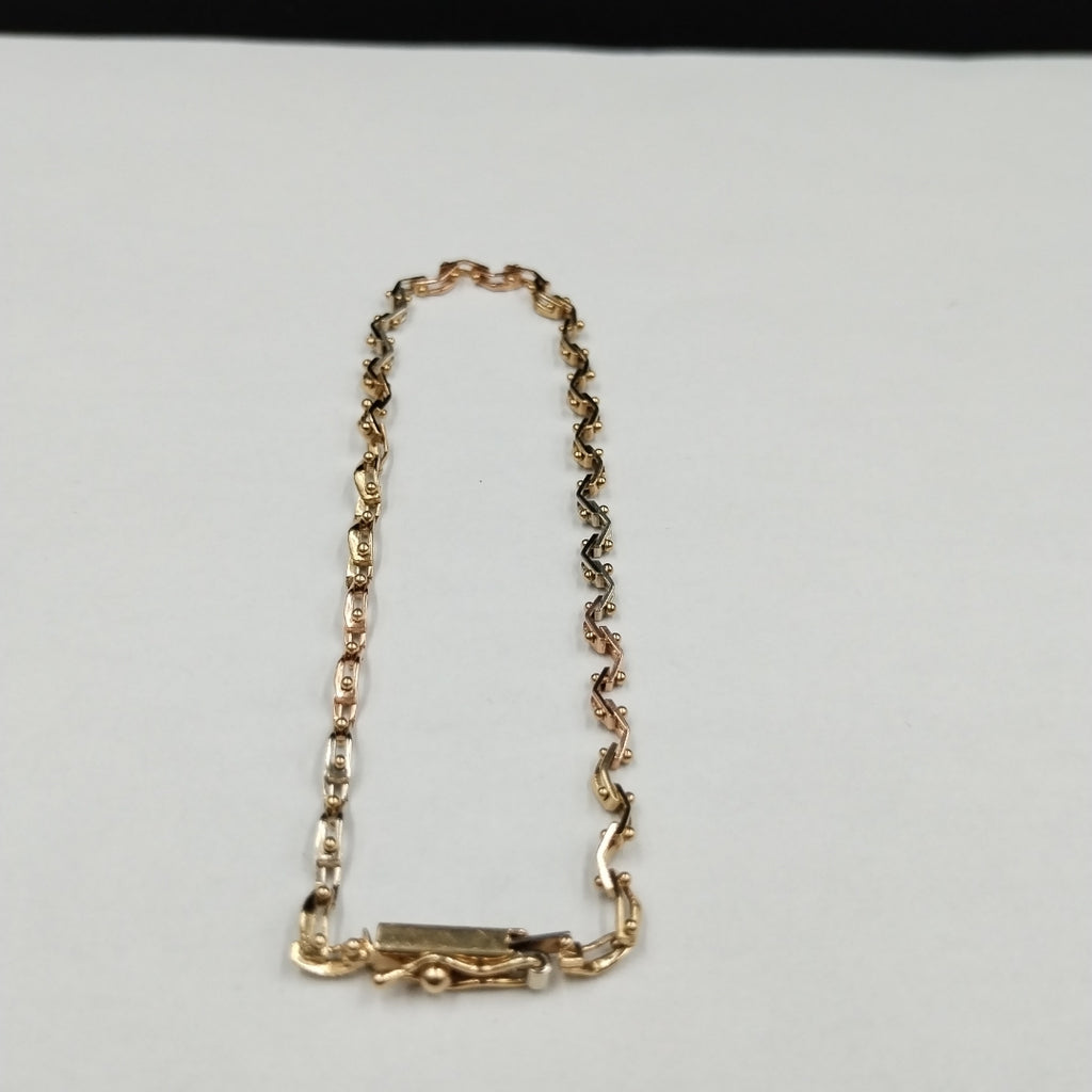 PULSERA ORO COMBINADO 14 K 4,40 GRMS (SEMINUEVO)
