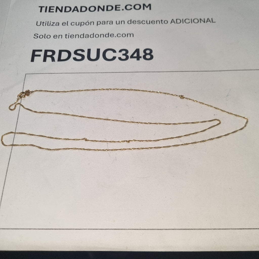 CADENA ORO 14 K 1,80 GRMS (SEMINUEVO)