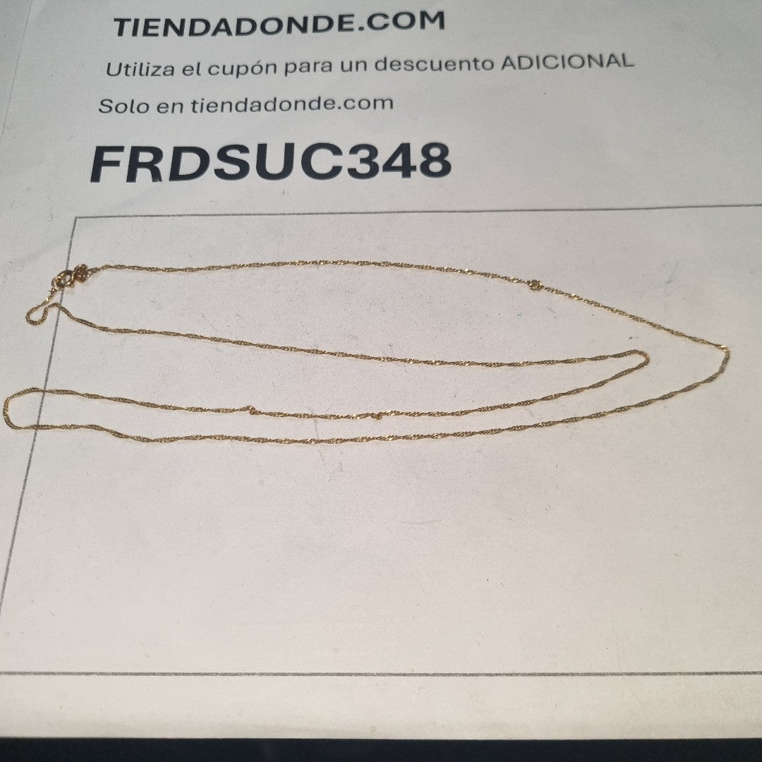 CADENA ORO 14 K 1,80 GRMS (SEMINUEVO)