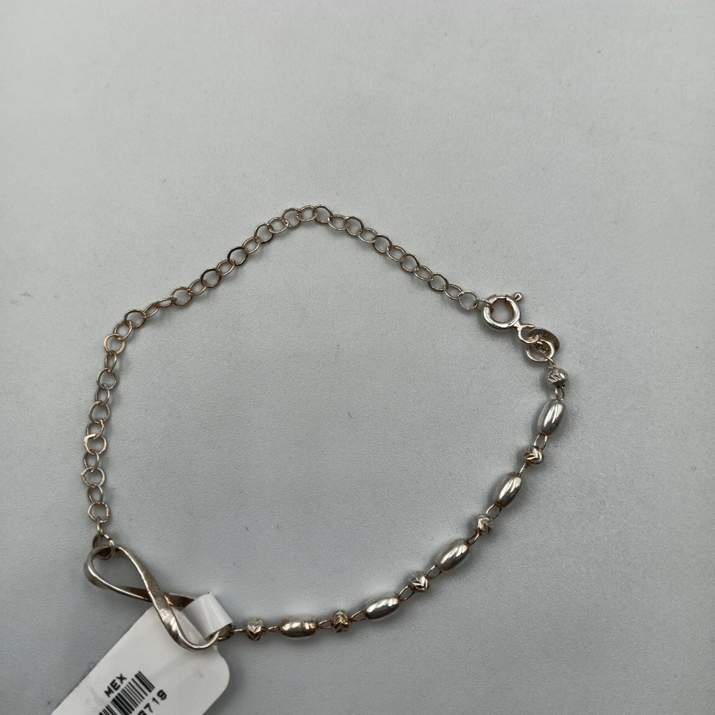 PULSERA TEJIDO INFINITO PLATA .925 18 CM 2.4 GR (NUEVO)